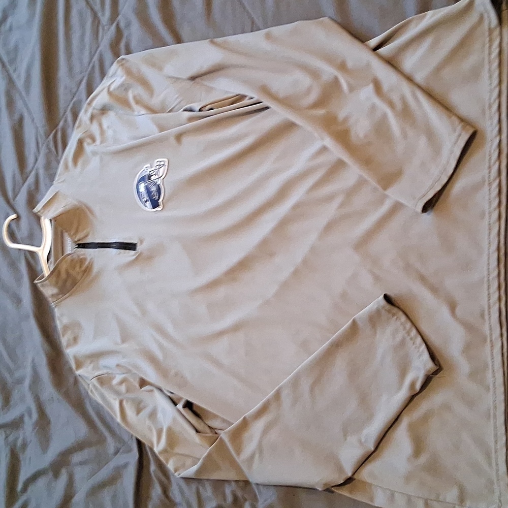 Essentials Light Gray Quarter-Zip Pullover With S… - image 2